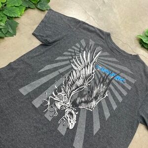Tony Hawk Skeleton Bird Graphic Skater T-Shirt